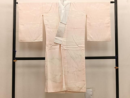 平和屋着物■長襦袢　無双仕立て　作家物　露芝地紋　暈し染め　正絹　逸品　BAAX5683mz