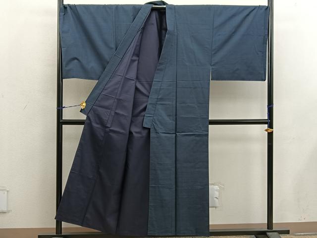 平和屋着物●男性　本場大島紬　アンサンブル　襦袢セット　キングサイズ　100亀甲　総詰め　正絹　逸品　BAAX5688mz