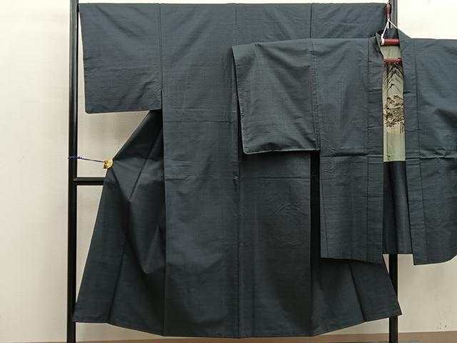 平和屋着物■男性　本場大島紬　アンサンブル　80亀甲　総詰め　正絹　逸品　BAAX5689mz