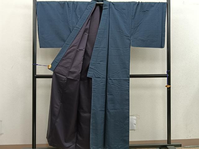 平和屋着物●男性　本場大島紬　アンサンブル　キングサイズ　襦袢セット　100亀甲　総詰め　正絹　逸品　未使用　BAAX5690mz