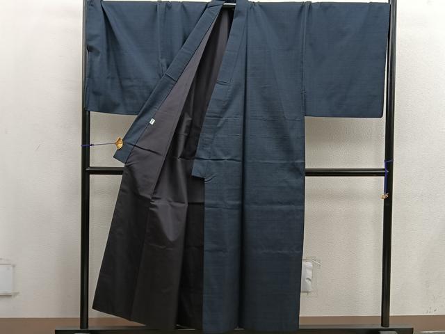 平和屋着物●男性　本場大島紬　アンサンブル　キングサイズ　100亀甲　総詰め　そごう扱い　正絹　逸品　BAAX5694mz