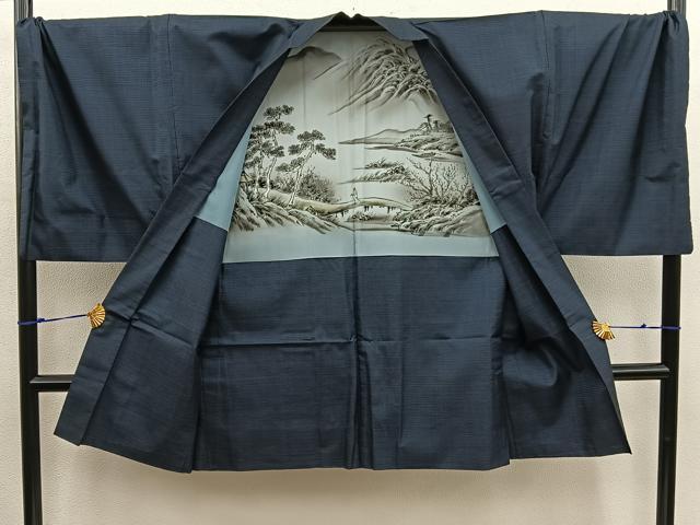 平和屋着物●男性　本場大島紬　アンサンブル　キングサイズ　100亀甲　総詰め　そごう扱い　正絹　逸品　BAAX5694mz
