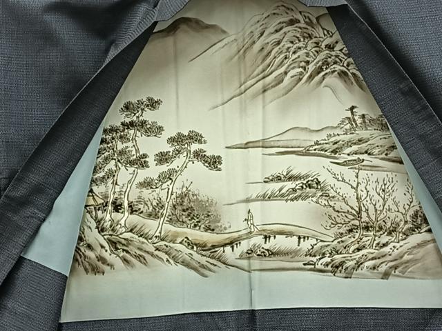 平和屋着物●男性　本場大島紬　アンサンブル　キングサイズ　100亀甲　総詰め　そごう扱い　正絹　逸品　BAAX5694mz