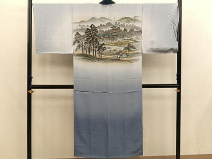 平和屋着物●男性　本場大島紬　アンサンブル　襦袢セット　100亀甲　総詰め　正絹　逸品　BAAX5696mz