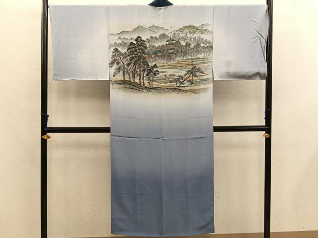 平和屋着物●男性　本場大島紬　アンサンブル　襦袢セット　100亀甲　総詰め　正絹　逸品　BAAX5696mz