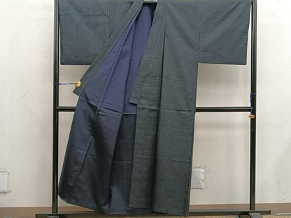 平和屋着物●男性　本場大島紬　アンサンブル　80亀甲　総詰め　正絹　逸品　BAAX5698mz