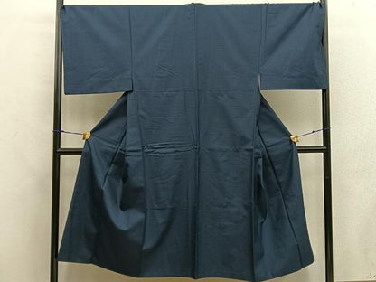 平和屋着物●上質な紬　亀甲文　正絹　逸品　BAAX5699mz