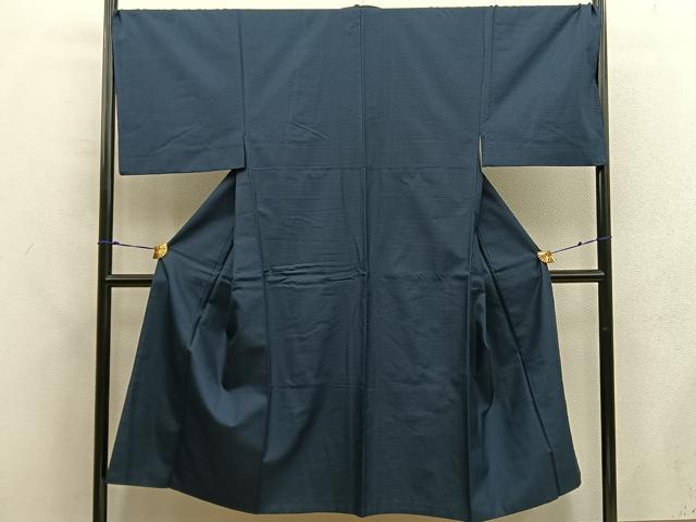 平和屋着物●上質な紬　亀甲文　正絹　逸品　BAAX5699mz