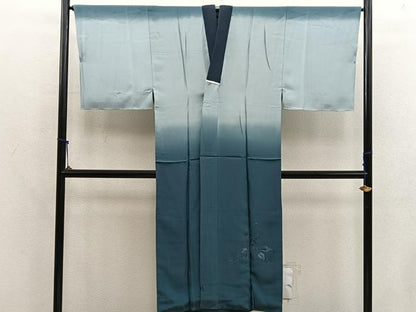 平和屋着物●男性　長襦袢　袷　手描き　蛇　暈し染め　正絹　逸品　BAAX5701mz