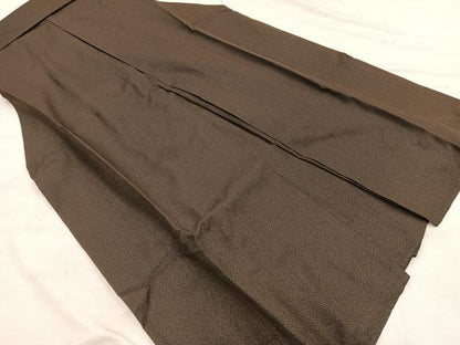 平和屋着物●男性　馬乗り袴　幾何学文様　正絹　逸品　BAAX5706mz