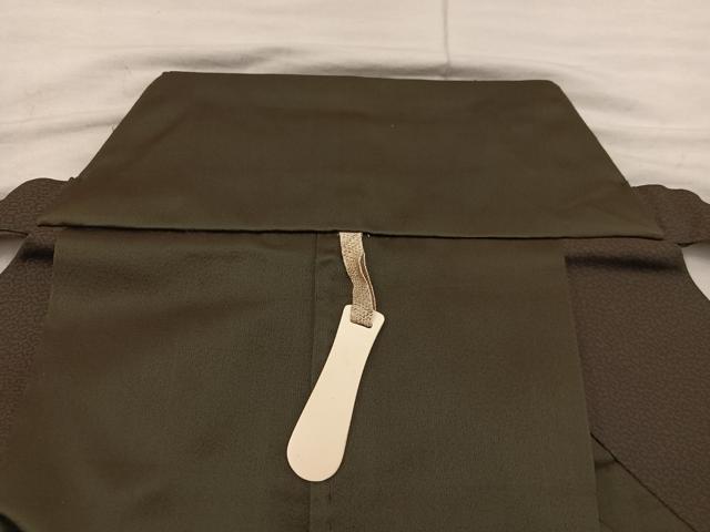 平和屋着物●男性　馬乗り袴　幾何学文様　正絹　逸品　BAAX5706mz