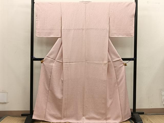 平和屋着物●上質な色無地　宍色　正絹　逸品　未使用　BAAX5708mz