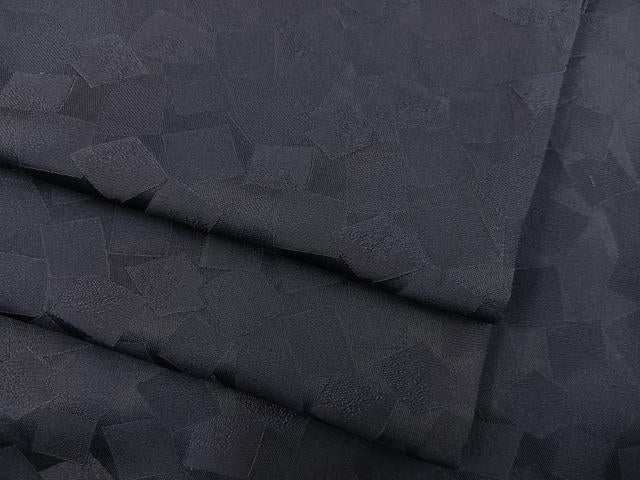 平和屋着物●上質な色無地　色紙重ね地紋　黒紅色　正絹　逸品　BAAX5715mz