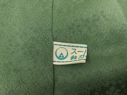 平和屋着物●本草木染作家　瑞寶　色無地　麹塵色　鈴乃屋扱い　正絹　逸品　未使用　BAAX5718mz