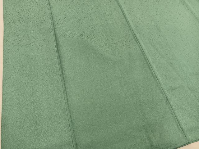 平和屋着物●染色作家　斉藤三才　色無地　柳染色　正絹　逸品　BAAX5720mz