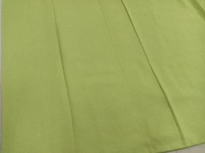 平和屋着物●上質な色無地　菊地紋　青朽葉色　正絹　逸品　BAAX5723mz