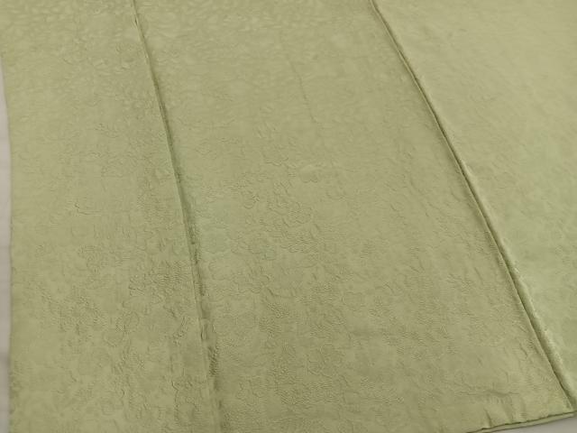 平和屋着物●上質な色無地　梅花地紋　木蘭色　さが美扱い　正絹　逸品　BAAX5724mz