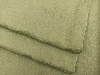 平和屋着物●上質な色無地　梅花地紋　木蘭色　さが美扱い　正絹　逸品　BAAX5724mz