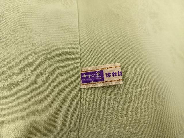 平和屋着物●上質な色無地　梅花地紋　木蘭色　さが美扱い　正絹　逸品　BAAX5724mz