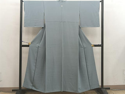 平和屋着物●上質な色無地　岩井茶色　正絹　逸品　BAAX5733mz