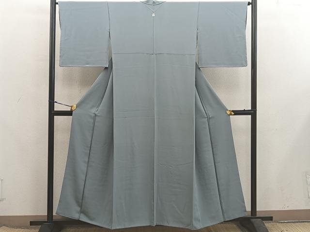 平和屋着物●上質な色無地　岩井茶色　正絹　逸品　BAAX5733mz