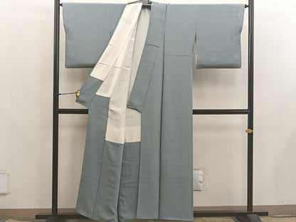 平和屋着物●上質な色無地　岩井茶色　正絹　逸品　BAAX5733mz