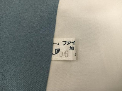 平和屋着物●上質な色無地　藍鼠色　正絹　逸品　BAAX5737mz