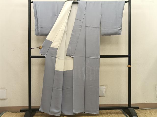 平和屋着物●豪華色留袖　般若心経　利久白茶色　正絹　逸品　BAAX5743mz