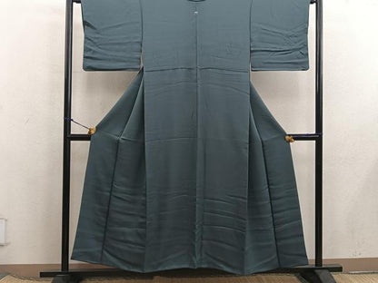 平和屋着物■上質な色無地　岩井茶色　正絹　逸品　BAAX5745mz