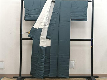平和屋着物■上質な色無地　岩井茶色　正絹　逸品　BAAX5745mz