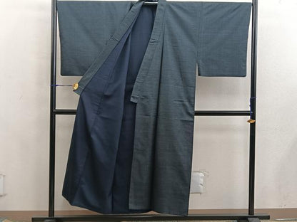 平和屋着物●男性　本場大島紬　アンサンブル　120亀甲　総詰め　正絹　逸品　BAAX5749mz