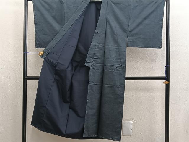 平和屋着物■男性　本場大島紬　アンサンブル　襦袢セット　100亀甲　総詰め　正絹　逸品　BAAX5751mz