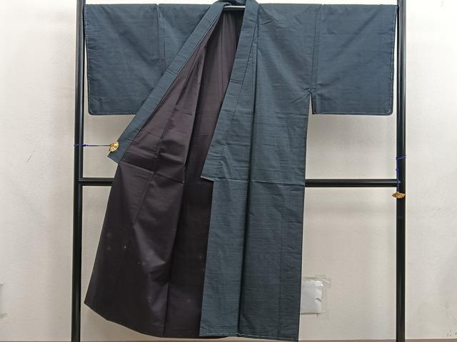 平和屋着物●男性　本場大島紬　アンサンブル　絣文様　正絹　逸品　BAAX5754mz