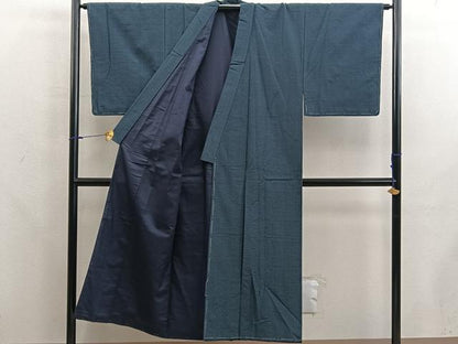 平和屋着物■男性　本場大島紬　アンサンブル　絣文様　正絹　逸品　BAAX5755mz