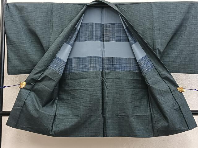 平和屋着物＃男性　羽織　本場大島紬　100亀甲　総詰め　正絹　逸品　BAAX5756mz