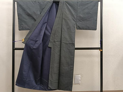 平和屋着物■男性　本場大島紬　アンサンブル　80亀甲　総詰め　正絹　逸品　BAAX5758mz