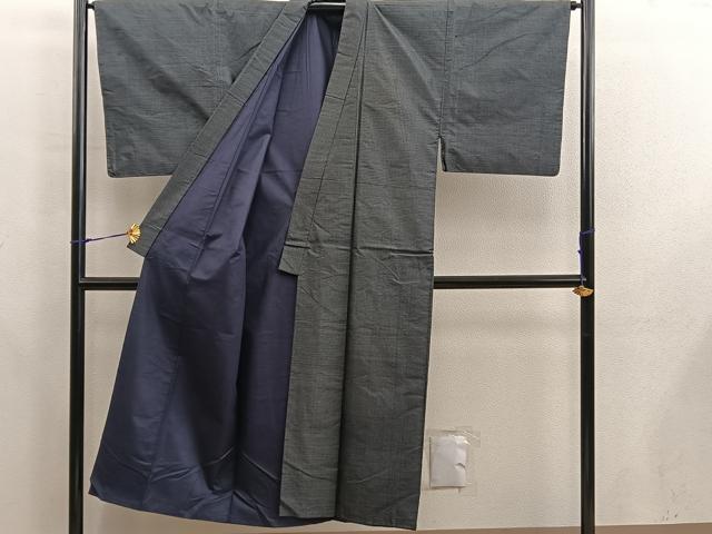 平和屋着物■男性　本場大島紬　アンサンブル　80亀甲　総詰め　正絹　逸品　BAAX5758mz