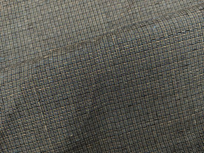 平和屋着物■男性　紬　アンサンブル　網代織　正絹　逸品　BAAX5760mz