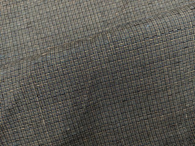 平和屋着物■男性　紬　アンサンブル　網代織　正絹　逸品　BAAX5760mz