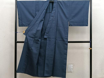 平和屋着物●男性　紬　アンサンブル　120亀甲　総詰め　正絹　逸品　BAAX5763mz