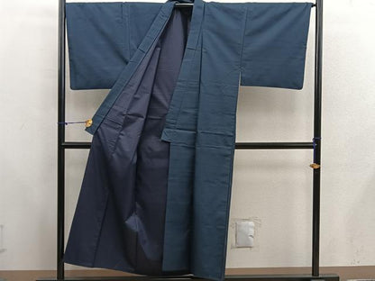 平和屋着物■男性　紬　アンサンブル　襦袢セット　120亀甲　正絹　逸品　BAAX5766mz