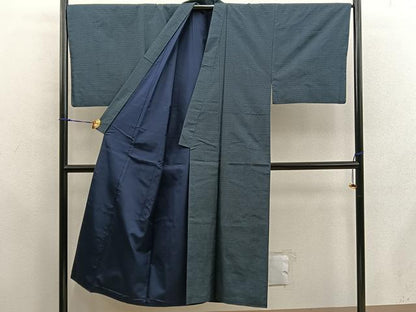 平和屋着物●男性　本場大島紬　アンサンブル　襦袢セット　100亀甲　総詰め　正絹　逸品　BAAX5768mz