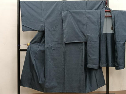 平和屋着物●男性　本場大島紬　アンサンブル　絣文様　正絹　逸品　BAAX5769mz