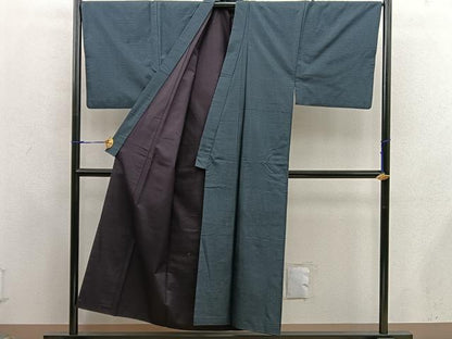 平和屋着物●男性　本場大島紬　アンサンブル　襦袢セット　100亀甲　総詰め　正絹　逸品　BAAX5770mz