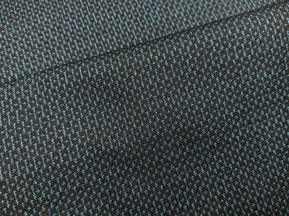 平和屋着物●男性　紬　アンサンブル　キングサイズ　襦袢セット　絣文様　正絹　逸品　未使用　BAAX5772mz