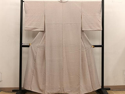 平和屋着物■上質な小紋　草花文　正絹　逸品　BAAX5781mz