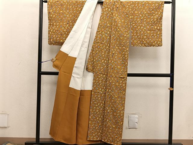 平和屋着物■上質な小紋　宝尽くし　正絹　逸品　BAAX5782mz