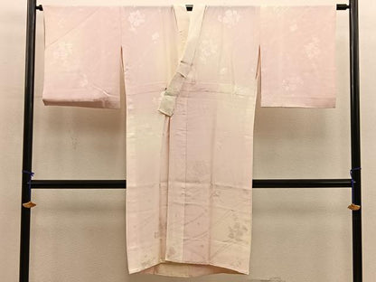 平和屋着物■長襦袢　無双仕立て　枝花地紋　暈し染め　正絹　逸品　BAAX5785mz
