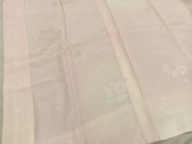 平和屋着物■長襦袢　無双仕立て　枝花地紋　暈し染め　正絹　逸品　BAAX5785mz