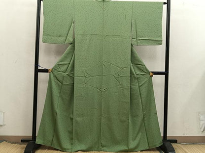 平和屋着物■上質な小紋　唐辛子　正絹　逸品　BAAX5795mz